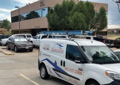 Colorado Superior Roofing Company Parker Location Office Van with company branding